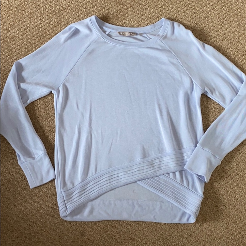 athleta top size xs color light blue